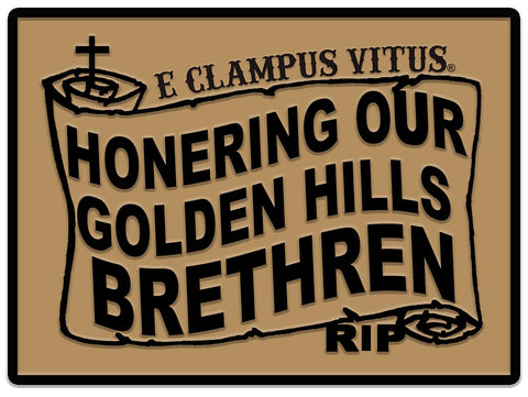 4 inch Golden Hills Sticker