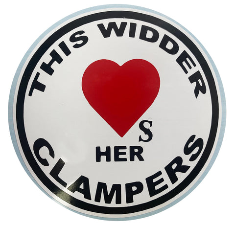 Widders " I Love My Clampers 4 inch sticker